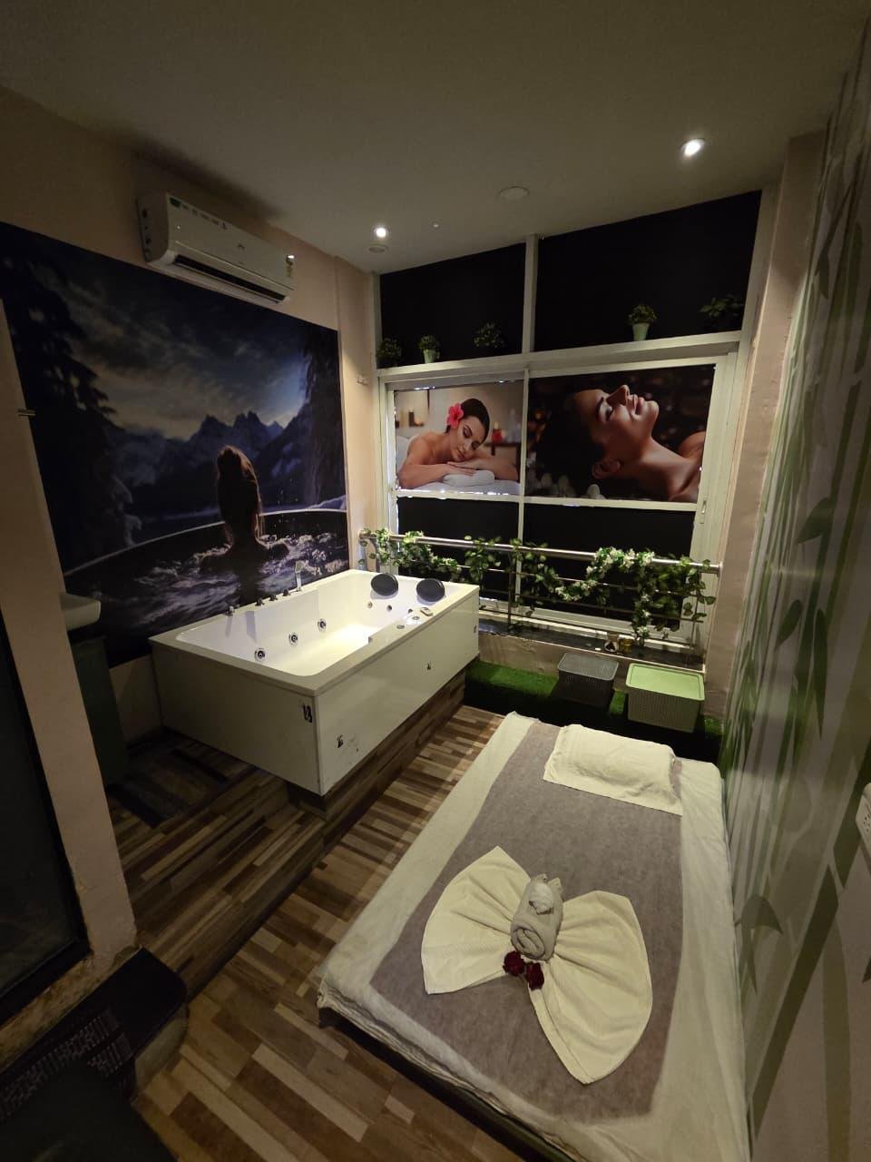 Jacuzzi treatment suite interior