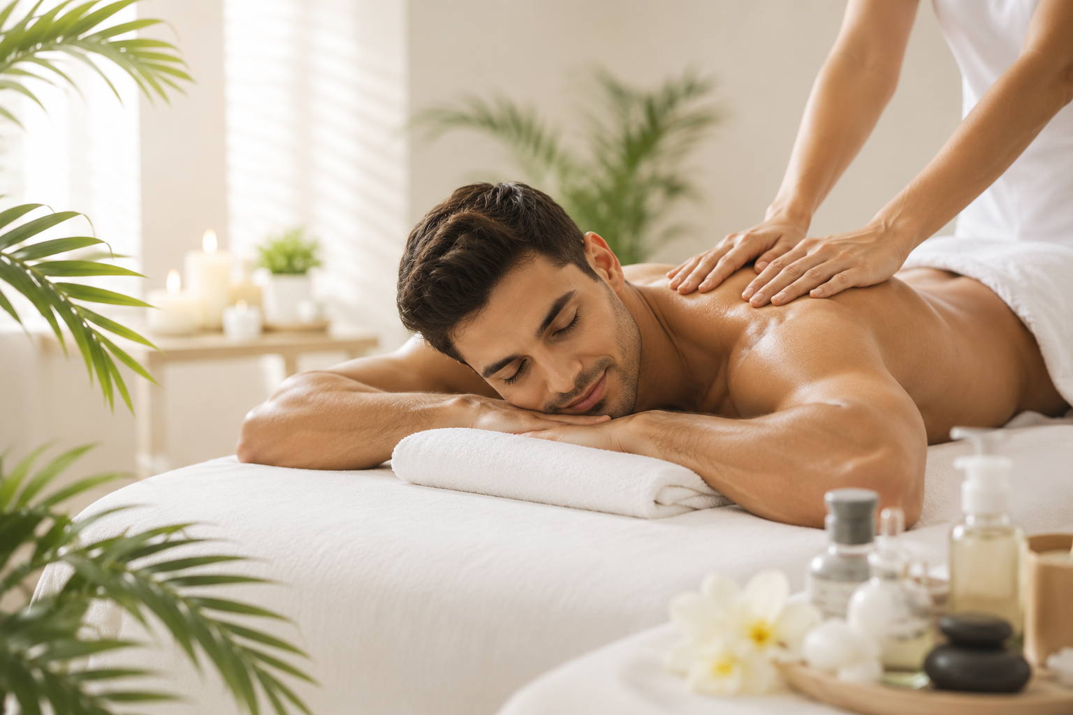 Aromatherapy essential oils and spa wellness